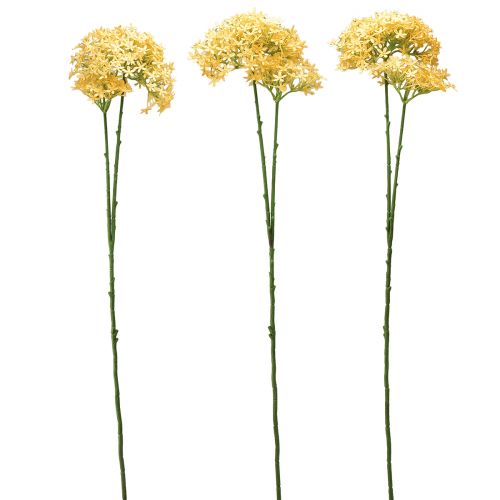Artikel Prydløg Vild Allium kunstig Gul 70cm 3 stk