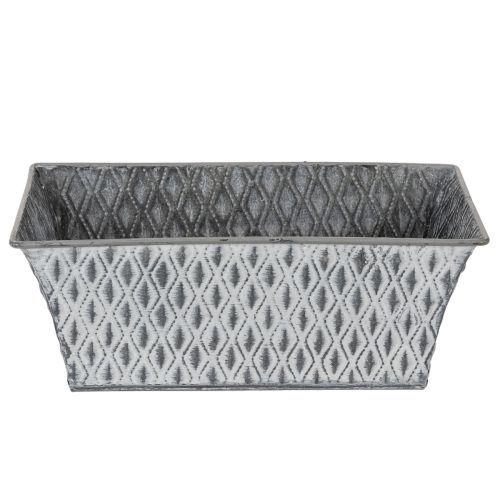 Zinkskål med diamantmønster 22