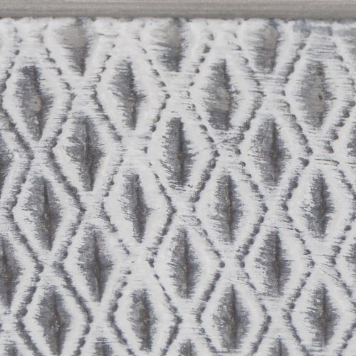 Zinkskål med diamantmønster, 26 cm x 15,5 cm | Floristik24.dk