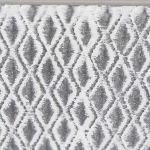 Zinkskål med diamantmønster 30 cm × 18 cm H 15 cm | Floristik24.dk