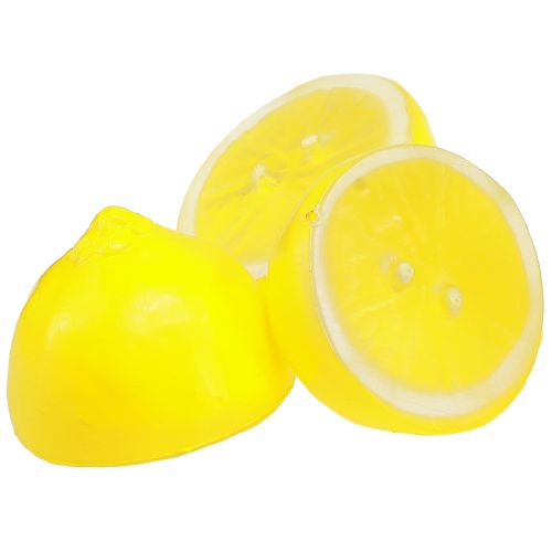 Floristik24 Citron dekorative citronhalvdele kunstgul 5,5×4,5cm 36 stk
