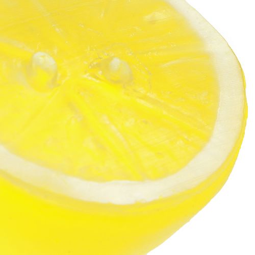 Artikel Citron dekorative citronhalvdele kunstgul 5,5×4,5cm 36 stk