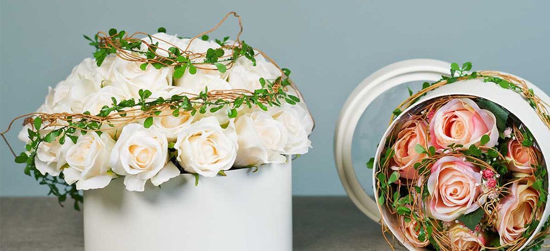 Emballage til blomsten