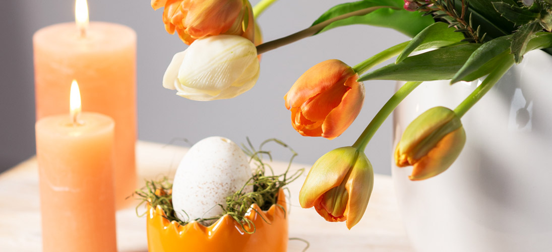 Spring borddekoration
