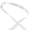 Floristik24 Gavebånd hvidt bryllupsbånd pyntebånd 15mm 20m