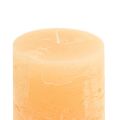 Floristik24 Lys abrikos lys farvede søjlelys 85×150mm 2stk