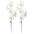 Kunstig calla med gul støvdrager, dekorative blomster, 35 cm, 10 stk. | Floristik24.dk