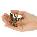 Metal servietring med hjortehoved i guldlook, 6 cm, 4 stk. | Floristik24.dk