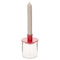 Rund glasvotivlysholder, klart