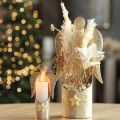 Englefigur lysestage, guld, til borddekoration, 50 cm | Floristik24.dk