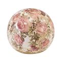 Floristik24 Keramisk kugle med roser keramik dekorativt fajance Ø9,5cm
