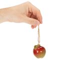 Efterårsdekoration æble keramik til ophæng 5 cm 4 stk. | Floristik24.dk