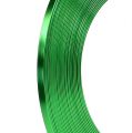 Floristik24 Aluminium fladtråd æblegrøn 5mm 10m