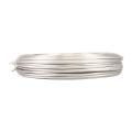 Floristik24 Alu wire aluminium wire 3mm smykket wire hvid-sølv mat 500g