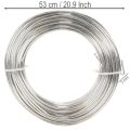Aluminiumstråd, sølv, 3 mm, hobbytråd til kreative projekter, 1 kg | Floristik24.dk