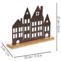 Husrækkedekoration, metal med træbase, 30 cm | Floristik24.dk