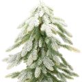 Kunstigt grantræ med snedekoration, vinter og jul, 95 cm | Floristik24.dk