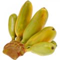 Floristik24 Kunstig bananbunke, dekorativ frugt, babybananer L7–9cm