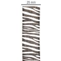 Gavebånd med zebraprint, 25 mm bredt, 20 m langt | Floristik24.dk