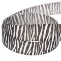 Gavebånd med zebraprint, 25 mm bredt, 20 m langt | Floristik24.dk