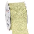 Floristik24 Dekorativt bånd med glitter, bredt bånd til gaveindpakning, 55 mm bredt, 15 m langt