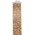 Leopardprint gavebånd til kreativ dekoration og blomsterdekoration, 25 mm x 20 m | Floristik24.dk
