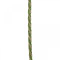 Floristik24 Dekorationsbånd hørgrønt, naturligt 4mm gavebånd dekorativt bånd 20m