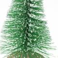 Floristik24 Dekorativt juletræ grønt sneet 10cm 6stk
