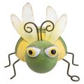 Floristik24 Havefigur bi, dekorativ figur metal insekt H9,5cm grøn gul