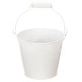 Floristik24 Hvide blikspande Ø14cm H12cm 6 stk.