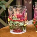 Blomstervase, glasvase, stearinlysglas, glaslanterne Ø11,5cm H18,5cm