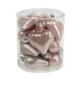 Floristik24 Mini glashjerter pink 4cm 12stk