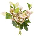 Floristik24 Kunstig juleroseblomstdekoration, 30 cm bundt med 4 stk.