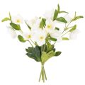 Floristik24 Julerose kunstig blomst hvid dekorativ kunstig blomsterbuket, 40 cm, 4 stk.