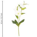 Julerose kunstig blomst hvid dekorativ kunstig blomsterbuket, 40 cm, 4 stk. | Floristik24.dk