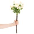 Kunstig krysantemumblomst, cremehvid buket, dekorativ gren, stor 56 cm, 4 stk. | Floristik24.dk