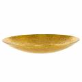 Floristik24 Gylden dekorativ skål i metal Ø35 / 46cm, sæt med 2 stk