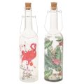 Floristik24 Dekorativ LED Flamingo Flaske 37,5 cm Varm Hvid 2 stk.