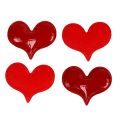 Floristik24 Dekorative hjerter til drys 4,5cm rød 50stk