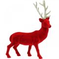 Floristik24 Dekorativ hjorte dekorativ figur dekorativ rensdyr flok rød H40cm