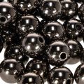 Dekorative perler antracit metallic 14mm 35 stk | Floristik24.dk