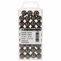 Dekorative perler antracit metallic 14mm 35 stk | Floristik24.dk