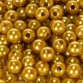 Dekorative perler guld Ø8mm 250 stk | Floristik24.dk