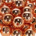 Dekorative perler kobber metallic 14mm 35 stk | Floristik24.dk