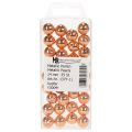 Dekorative perler kobber metallic 14mm 35 stk | Floristik24.dk