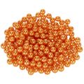 Floristik24 Dekorative orange perler, 8 mm, 250 stk.