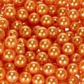 Dekorative orange perler, 8 mm, 250 stk. | Floristik24.dk