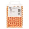 Dekorative orange perler, 8 mm, 250 stk. | Floristik24.dk