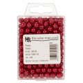 Dekorative perler, røde, Ø8 mm, 250 stk. | Floristik24.dk