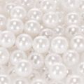 Pynteperler hvid Ø10mm 115 stk | Floristik24.dk